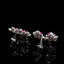 14K GOLD 3.20 CTW NATURAL RUBY & DIAMOND EARRINGS