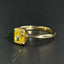 14K GOLD 1 CT NATURAL YELLOW DIAMOND RING