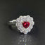 14K GOLD 1.12 CTW NATURAL RUBY & DIAMOND RING