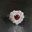 14K GOLD 1.12 CTW NATURAL RUBY & DIAMOND RING