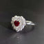 14K GOLD 1.12 CTW NATURAL RUBY & DIAMOND RING