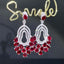 14K GOLD 6.56 CTW NATURAL RUBY & DIAMOND EARRINGS