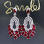 14K GOLD 6.56 CTW NATURAL RUBY & DIAMOND EARRINGS