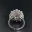 14K GOLD 4.8 CTW NATURAL MORGANITE & SAPPHIRE RING