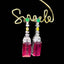 14K GOLD 10 CT NATURAL TOURMALINE & COLOURED GEMSTONE EARRINGS