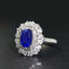 14K GOLD 2.01 CTW NATURAL SAPPHIRE & DIAMOND RING/PENDANT( WITHOUT CHAIN )