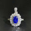 14K GOLD 2.01 CTW NATURAL SAPPHIRE & DIAMOND RING/PENDANT( WITHOUT CHAIN )