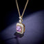 14K GOLD 0.95 CTW NATURAL SAPPHIRE & DIAMOND NECKLACE