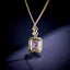14K GOLD 0.95 CTW NATURAL SAPPHIRE & DIAMOND NECKLACE