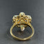 14K GOLD 2.22 CTW NATURAL OPAL & SAPPHIRE RING