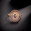 14K GOLD 0.70 CTW NATURAL RUBY & DIAMOND RING