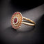 14K GOLD 0.70 CTW NATURAL RUBY & DIAMOND RING