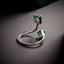 14K GOLD 0.70 CTW NATURAL EMERALD & DIAMOND RING