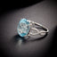 14K GOLD 9.9 CTW NATURAL AQUAMARINE & DIAMOND RING