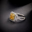 14K GOLD 1.76 CTW NATURAL YELLOW DIAMOND & DIAMOND RING