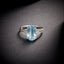 14K GOLD 3.2 CTW NATURAL AQUAMARINE & DIAMOND RING