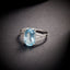 14K GOLD 3.2 CTW NATURAL AQUAMARINE & DIAMOND RING