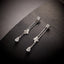 14K GOLD 0.36 CT NATURAL H DIAMOND EARRINGS