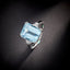 14K GOLD 5.36 CTW NATURAL AQUAMARINE & DIAMOND RING