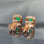 14K GOLD 0.94 CTW NATURAL EMERALD & DIAMOND EARRINGS