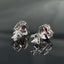 14K GOLD 1.15 CTW NATURAL RUBY & DIAMOND EARRINGS
