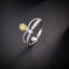 14K GOLD 0.60 CTW NATURAL YELLOW DIAMOND & DIAMOND RING