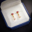 14K GOLD 2.46 CTW NATURAL MORGANITE & DIAMOND EARRINGS