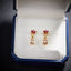 14K GOLD 2.46 CTW NATURAL MORGANITE & DIAMOND EARRINGS