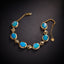 14K GOLD 7.00 CTW NATURAL OPAL & DIAMOND BRACELET