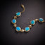 14K GOLD 7.00 CTW NATURAL OPAL & DIAMOND BRACELET