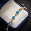 14K GOLD 7.00 CTW NATURAL OPAL & DIAMOND BRACELET