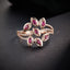 14K GOLD 0.56 CTW NATURAL RUBY & DIAMOND RING