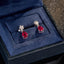 14K GOLD 1.92 CTW NATURAL TOURMALINE & DIAMOND EARRINGS