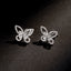 14K GOLD 0.3 CT NATURAL H DIAMOND & BUTTERFLY EARRINGS