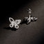 14K GOLD 0.3 CT NATURAL H DIAMOND & BUTTERFLY EARRINGS