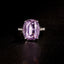 14K GOLD 10.23 CTW NATURAL KUNZITE & DIAMOND RING