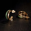 14K GOLD 0.3 CT NATURAL EMERALD EARRINGS