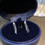 14K GOLD 0.58 CT NATURAL H DIAMOND EARRINGS