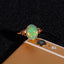 14K ROSE GOLD 2.89 CTW NATURAL OPAL & DIAMOND RING