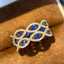 14k Gold 1.61 Ctw Natural Sapphire & Diamond Ring