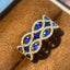 14k Gold 1.61 Ctw Natural Sapphire & Diamond Ring