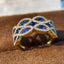 14k Gold 1.61 Ctw Natural Sapphire & Diamond Ring
