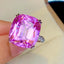 14k Gold 26.3 Ct Natural Kunzite & Diamond Ring