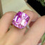 14k Gold 26.3 Ct Natural Kunzite & Diamond Ring