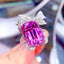14k Gold 15.07 Ctw Natural Kunzite & Diamond Ring