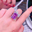 14k Gold 15.07 Ctw Natural Kunzite & Diamond Ring