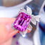 14k Gold 15.07 Ctw Natural Kunzite & Diamond Ring