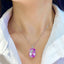 14k Gold 25.75 Ct Natural Kunzite & Diamond Pendant( Without Chain )