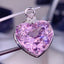 14k Gold 28.5 Ct Natural Kunzite & Diamond Pendant( Without Chain )