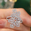 14K GOLD 0.7 CT NATURAL H DIAMOND RING